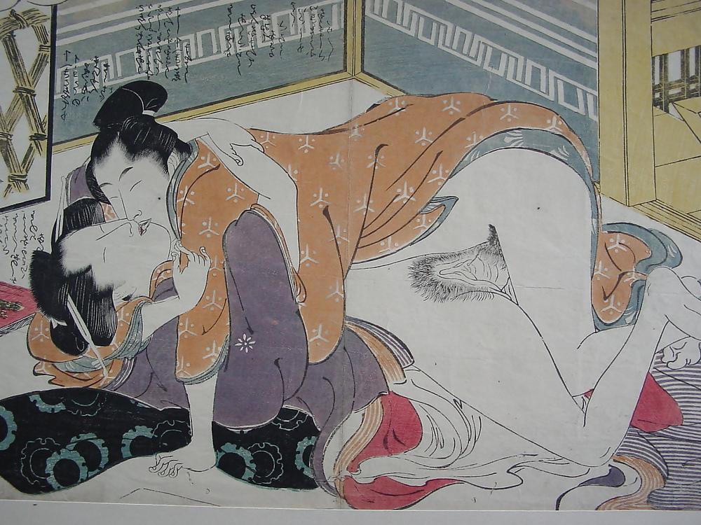 15P SHUNGA: oriental erotic prints