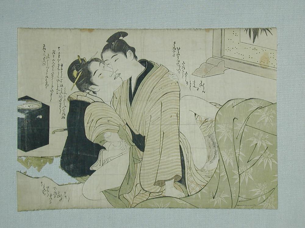 15P SHUNGA: oriental erotic prints