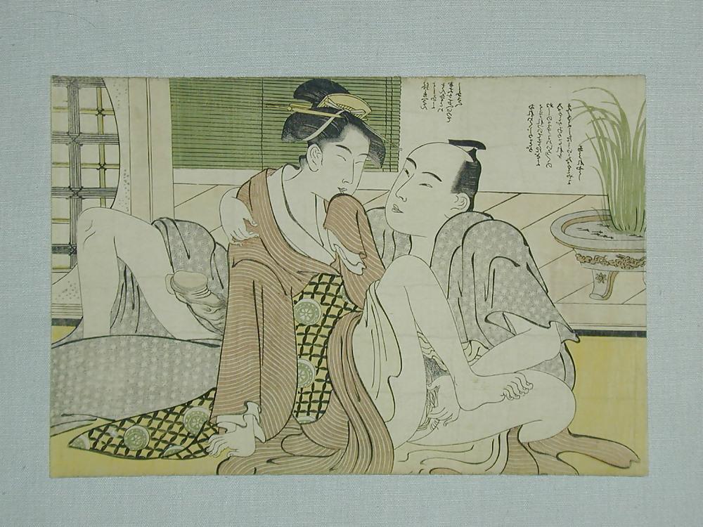 15P SHUNGA: oriental erotic prints