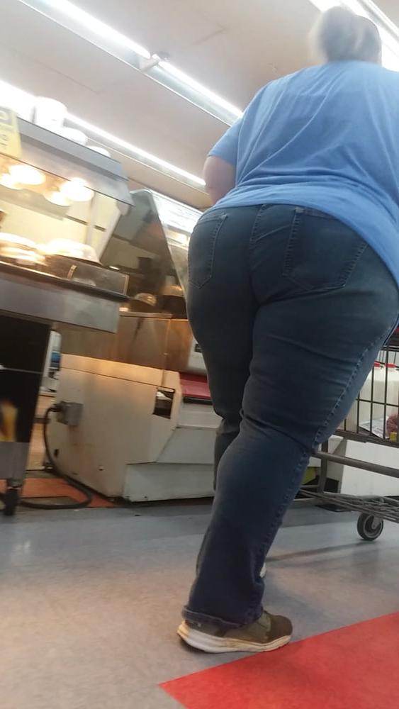21P Fat white booty blue jeans