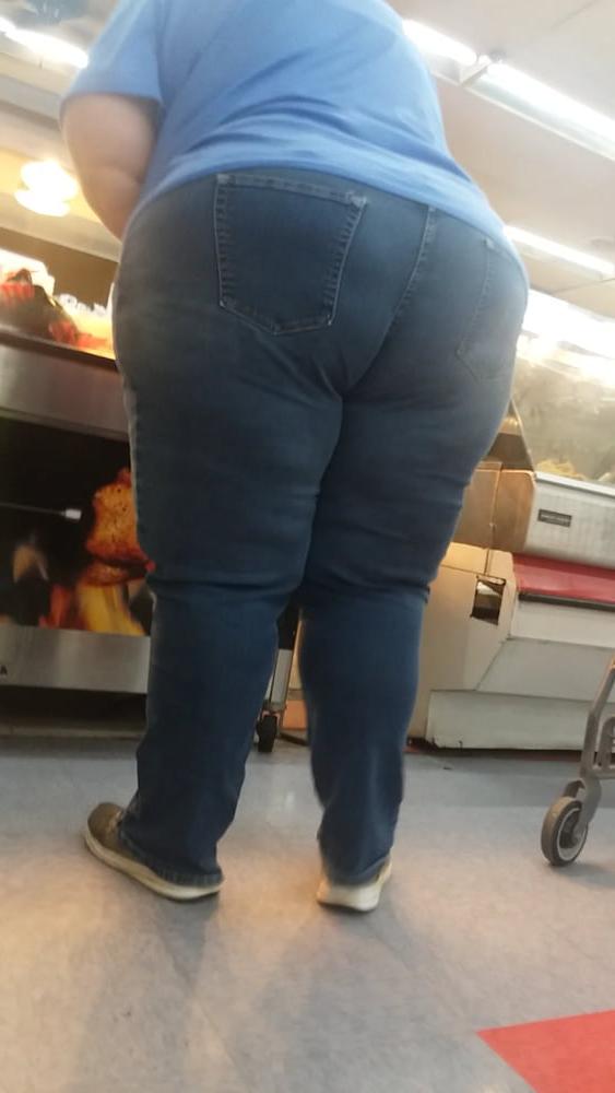21P Fat white booty blue jeans