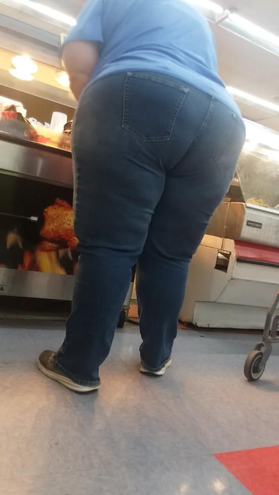 21P Fat white booty blue jeans