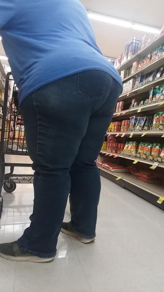 21P Fat white booty blue jeans