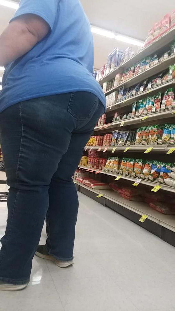21P Fat white booty blue jeans