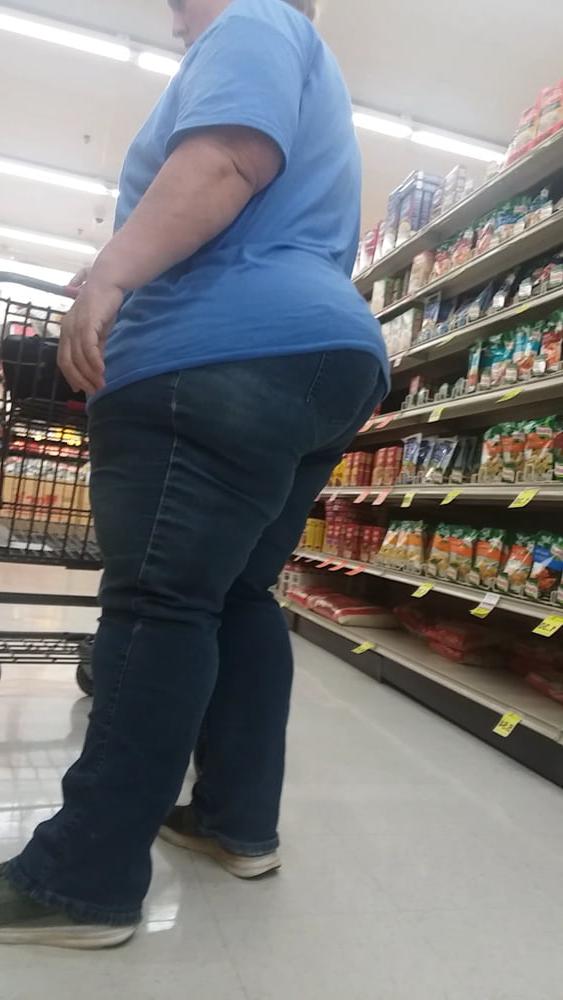 21P Fat white booty blue jeans