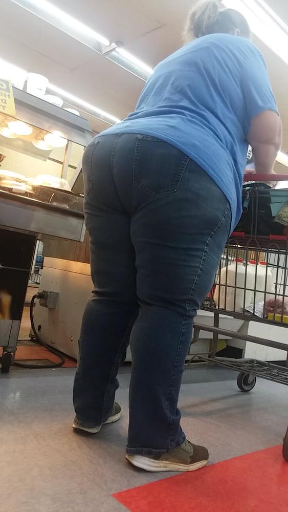 21P Fat white booty blue jeans