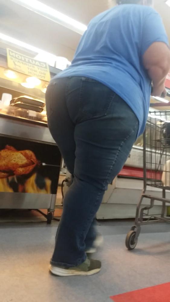 21P Fat white booty blue jeans