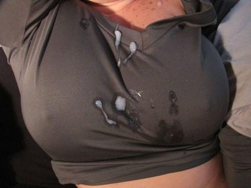 25P Cum on clothes