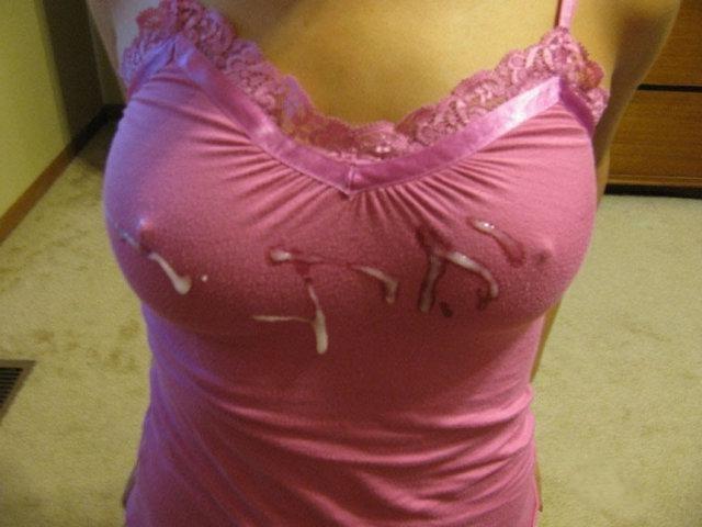 25P Cum on clothes