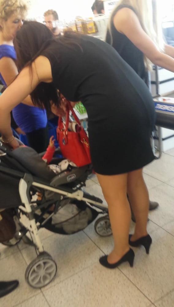 25P sexy young hot mom with mini skirt hot ass high heels