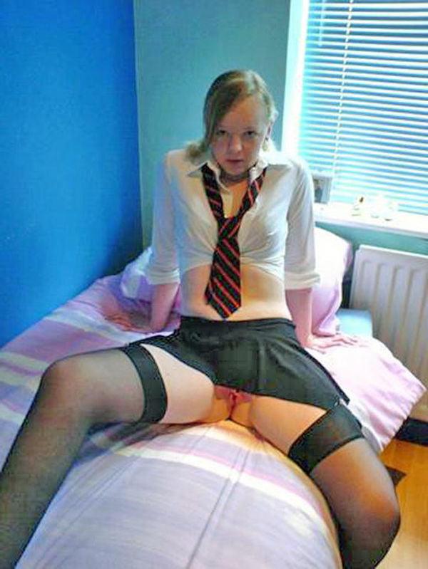 17P Amateurs dressed up in school uniforms