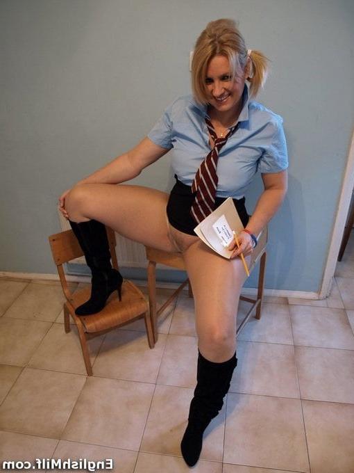17P Amateurs dressed up in school uniforms