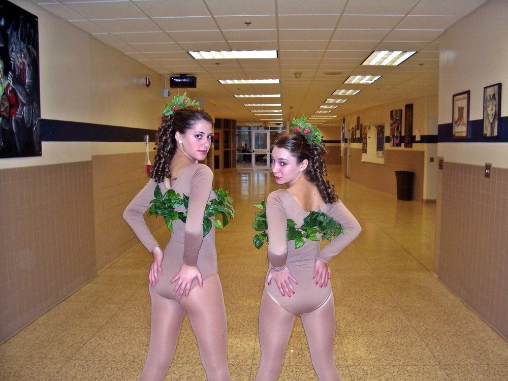 16P Backstage Candid Underwear, Pantyhose, Tights Cladded Girls