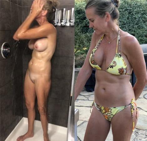 22P Candid MILFs Dressed Undressed