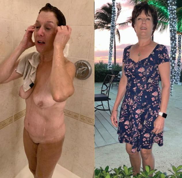 22P Candid MILFs Dressed Undressed