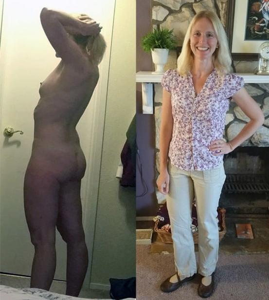22P Candid MILFs Dressed Undressed