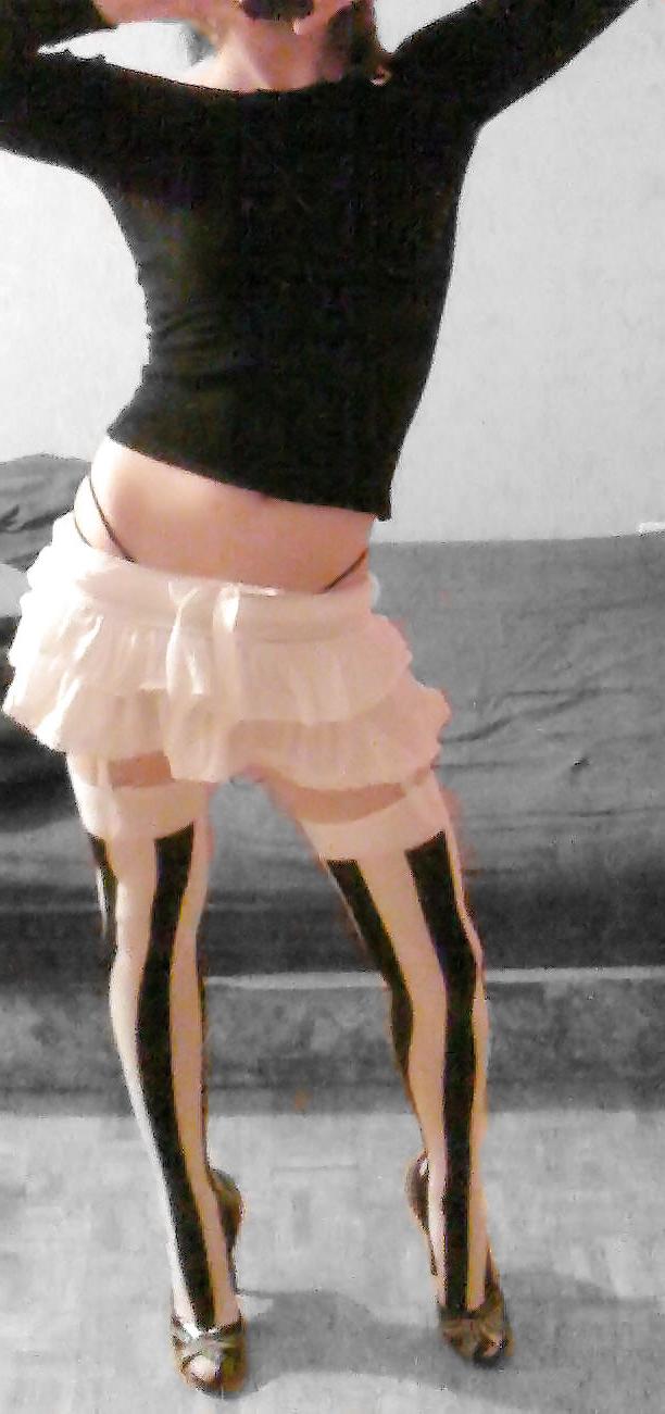 16P Crossdresser B&W -Vertical