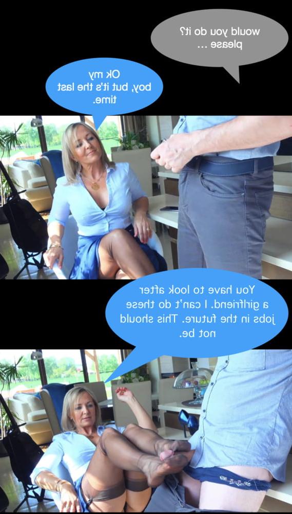 25P mature moms captions