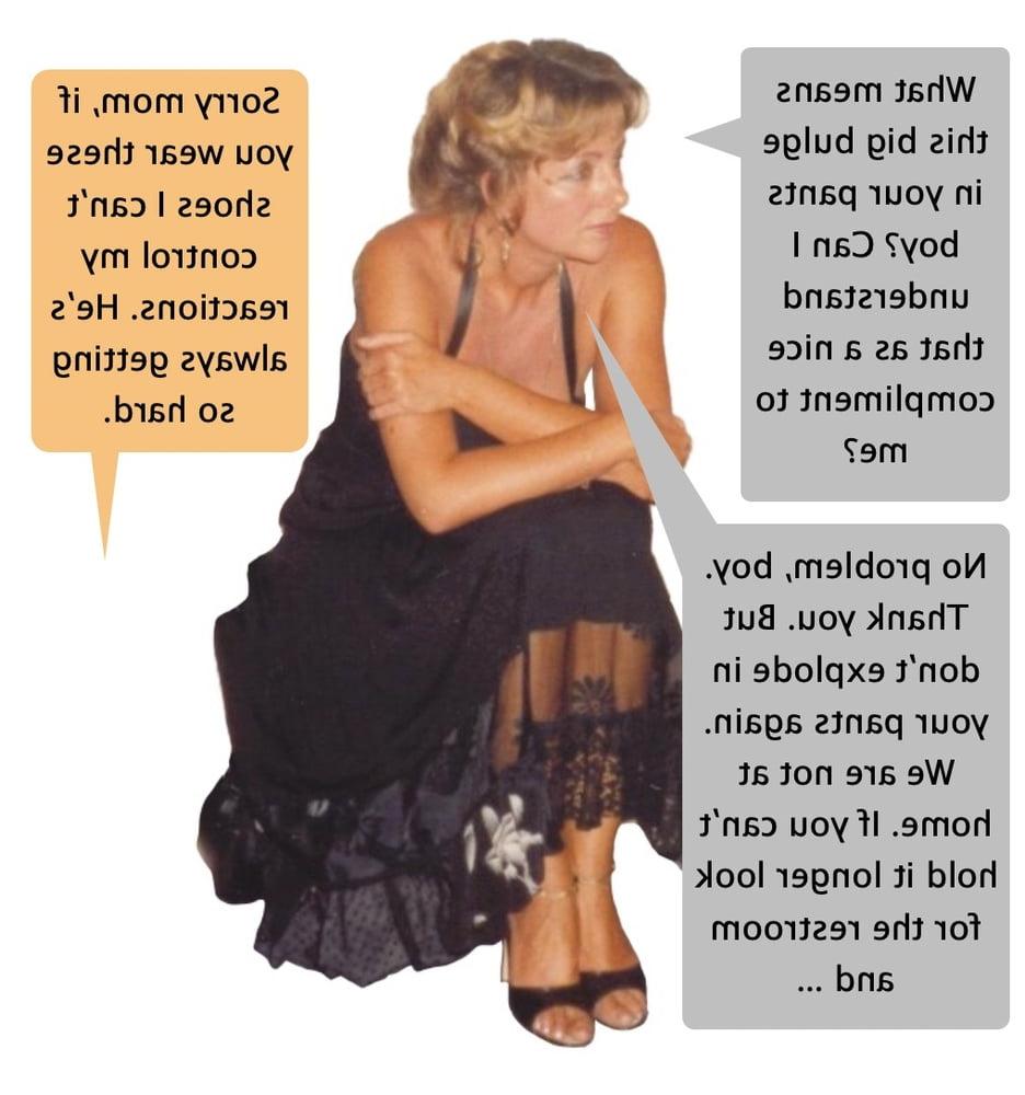 25P mature moms captions