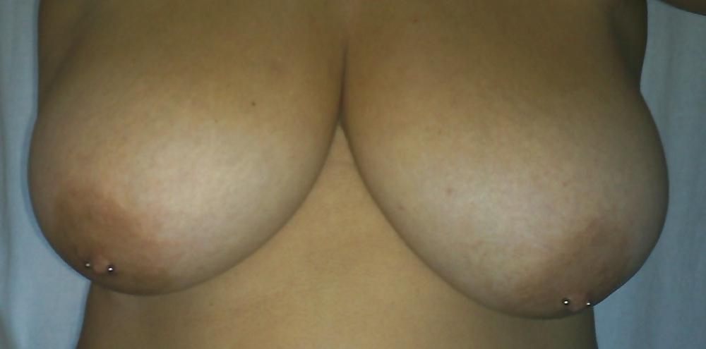 6P My pierced hanging tits