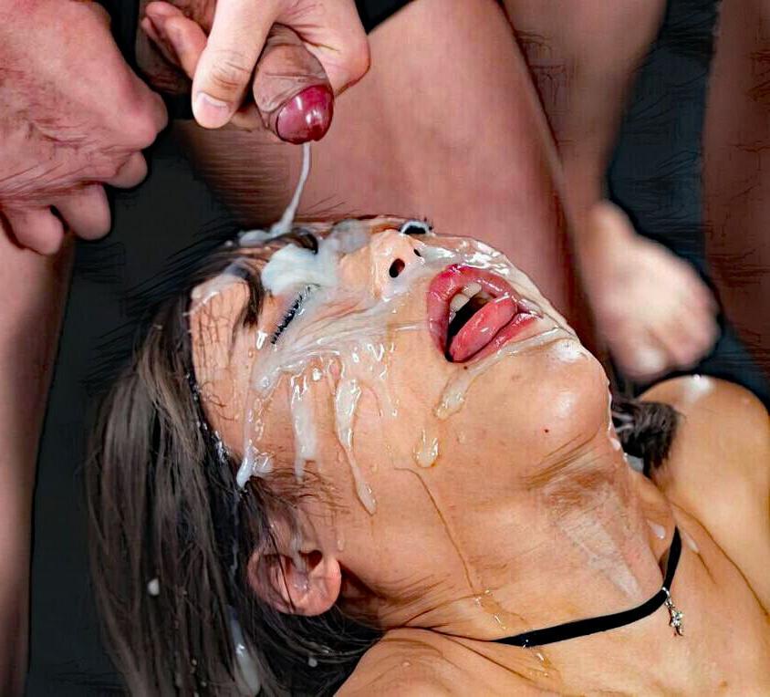 25P Gesichter mit Sperma 9