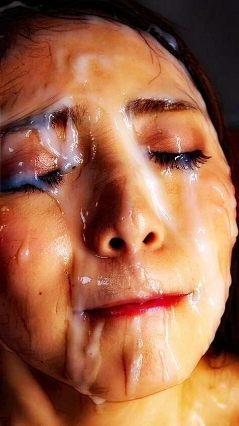 25P Gesichter mit Sperma 9