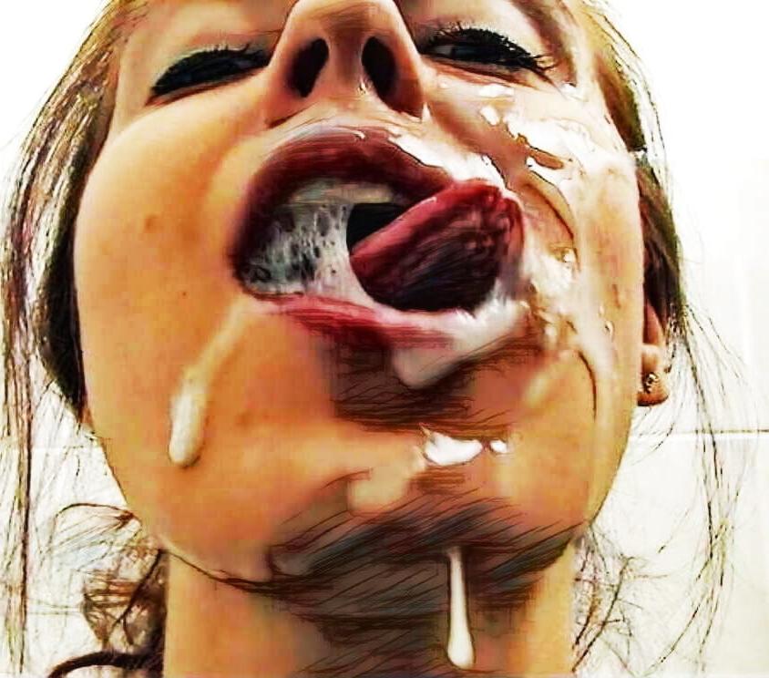 25P Gesichter mit Sperma 9