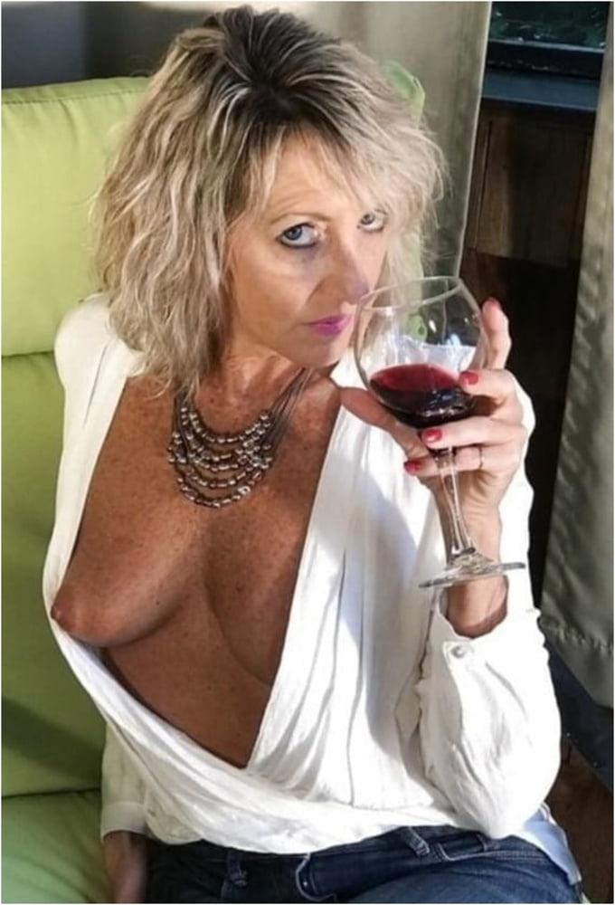 25P Wives and Girlfriends Drinking Wine