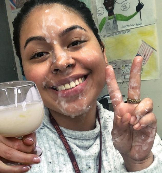 21P facial cum fakes