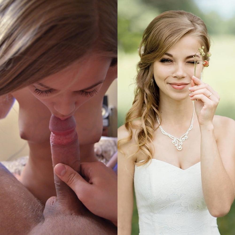 25P Slim young bride enjoying a nice big cock