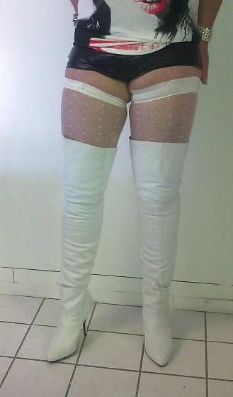 16P Hotpants and overknee boots me cd tv sissy