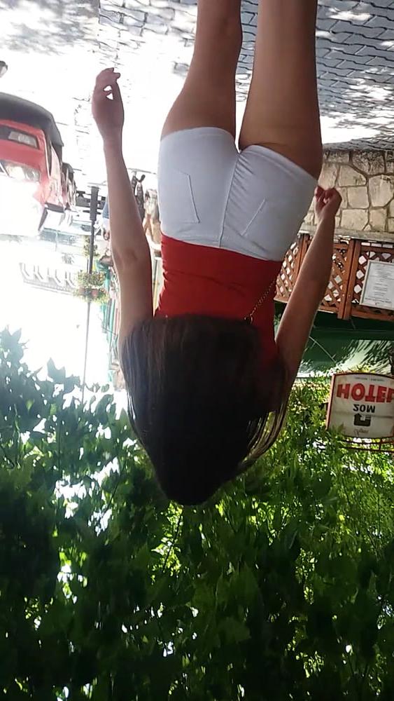 22P Sexy ass on the street in shirt