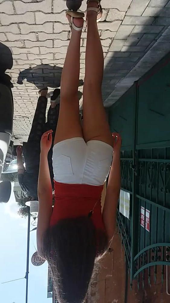 22P Sexy ass on the street in shirt