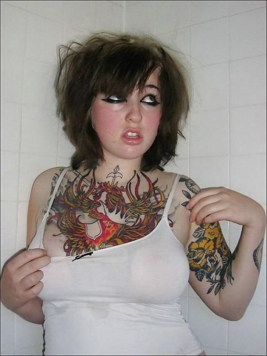 4P Sexy Celebrities Girls with Tattoos Vol.1