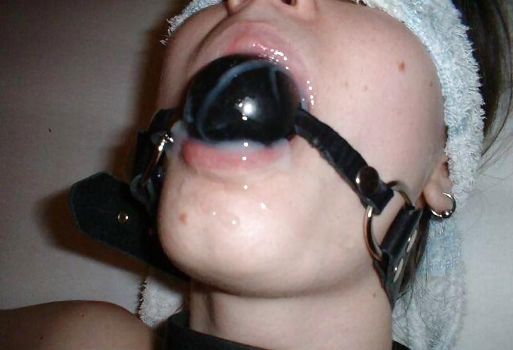 14P Ball Gag Facials!