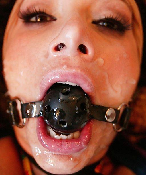 14P Ball Gag Facials!