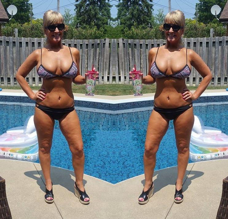 25P Pamela Ferguson 50 Year Old Stripper Jerk To Her Bikinis