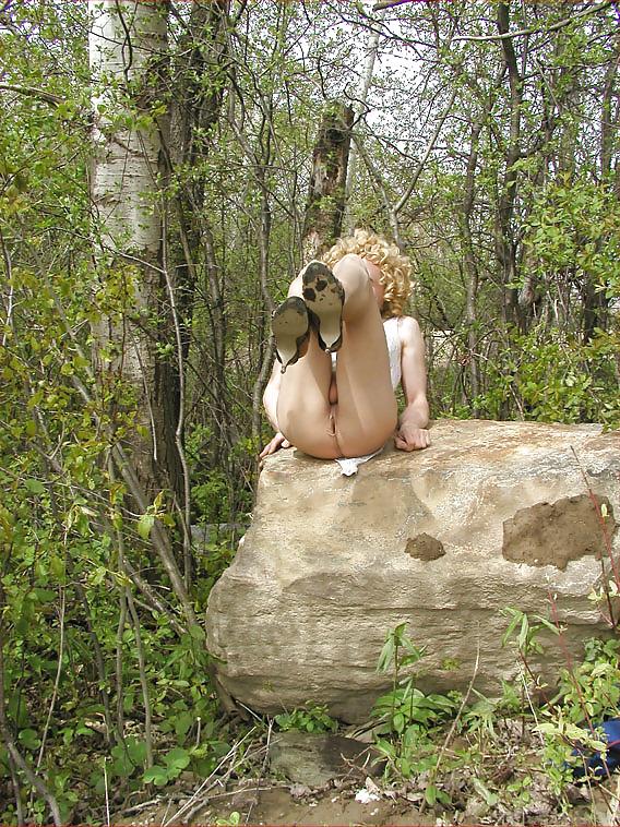12P Crossdresser in the woods #2