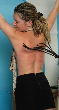 19P Whip as they strike bare skin