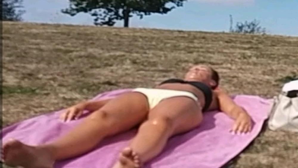 13P Spy sunbathing