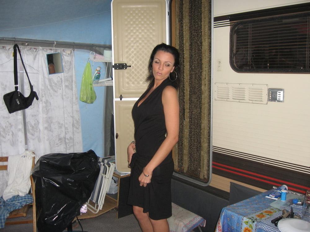 25P Sexy stewardess has fun