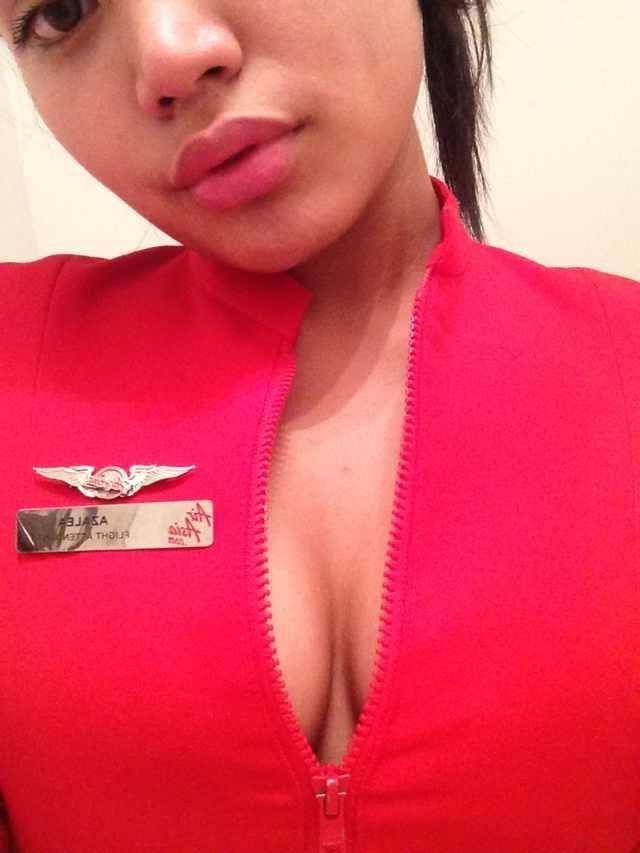 25P Malay Azalea Azmil flight attendant big boobs naked