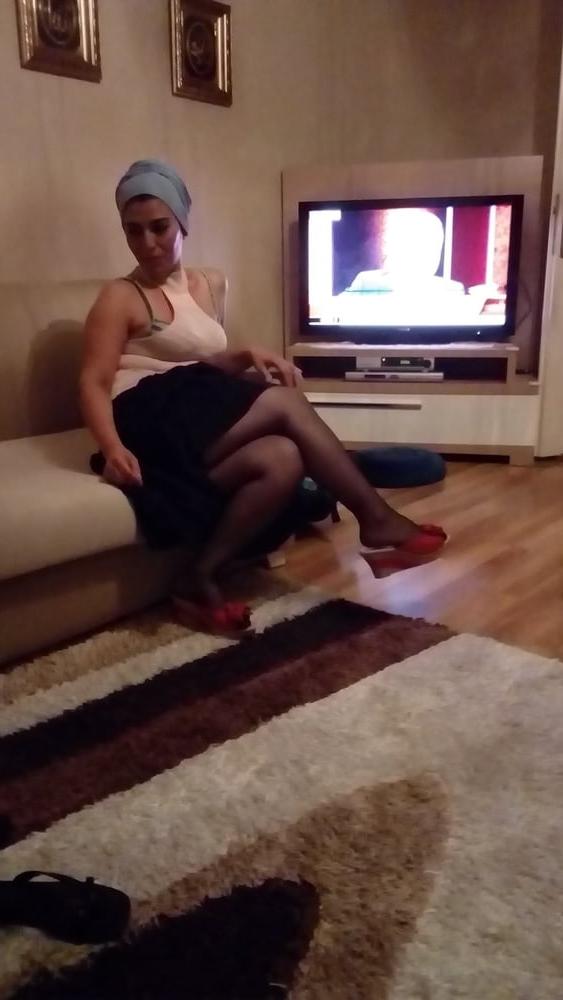 25P Turkish&amp;Mature Mom Pantyhose Turbaned Nermin