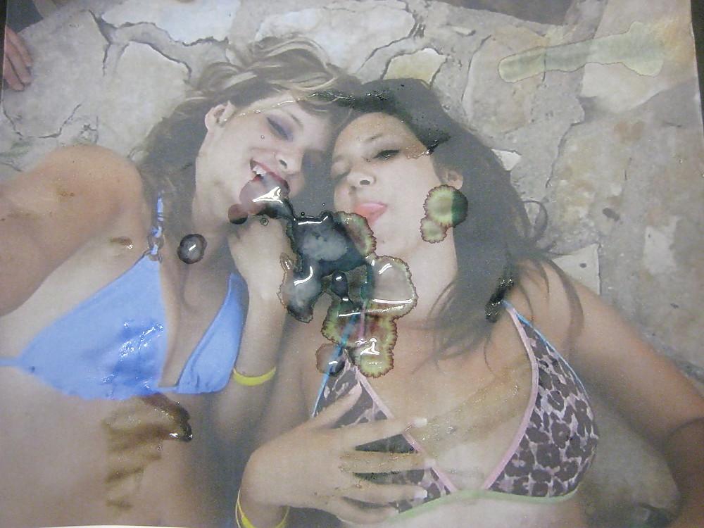 11P Gman Cum on Face of two Sexy Croatian Cumsluts