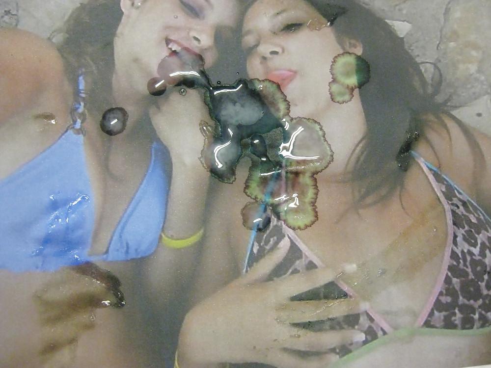 11P Gman Cum on Face of two Sexy Croatian Cumsluts