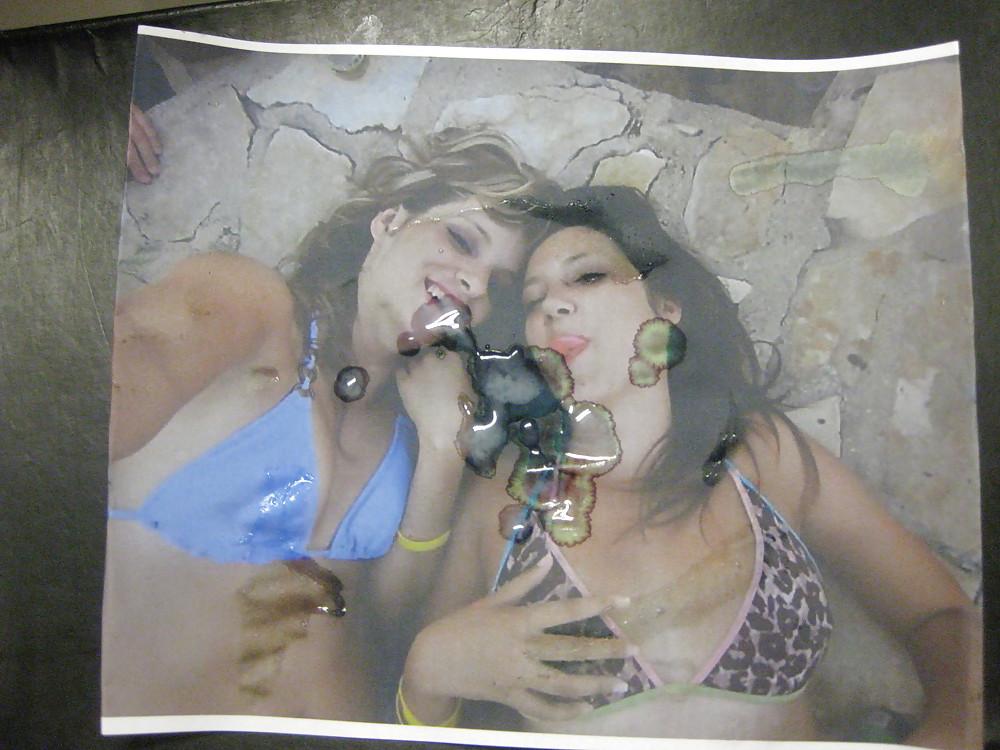 11P Gman Cum on Face of two Sexy Croatian Cumsluts