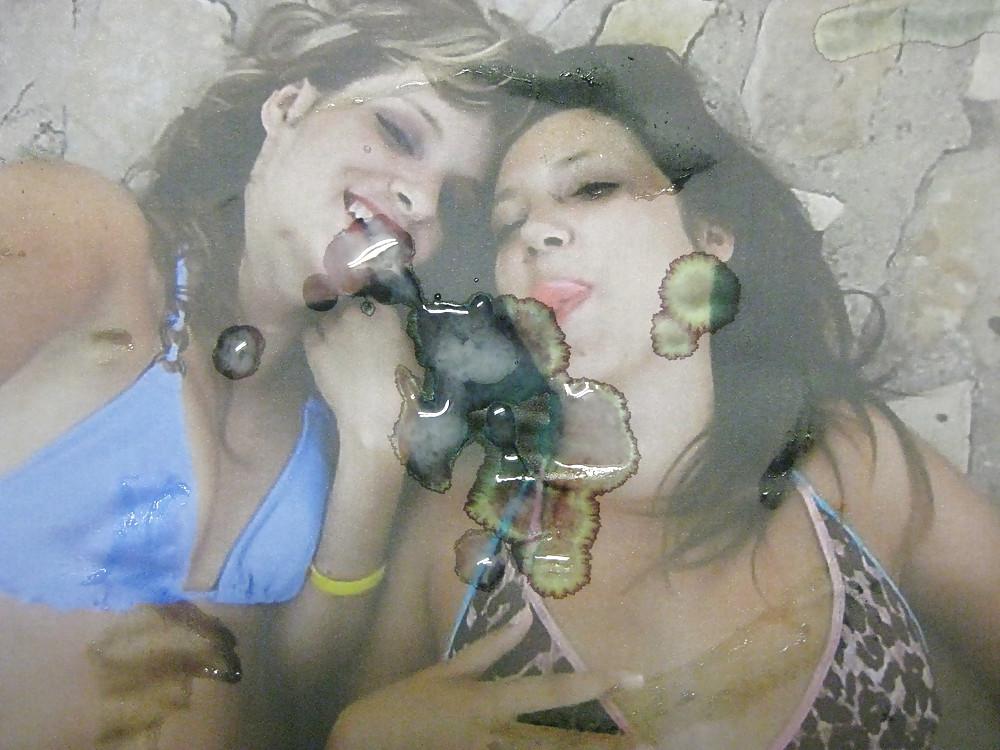 11P Gman Cum on Face of two Sexy Croatian Cumsluts