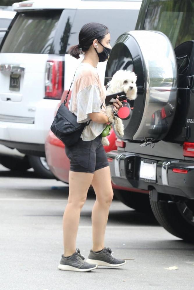10P Lucy Hale  Booty in Camouflage Shorts