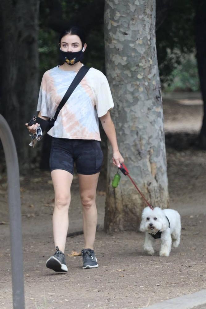 10P Lucy Hale  Booty in Camouflage Shorts