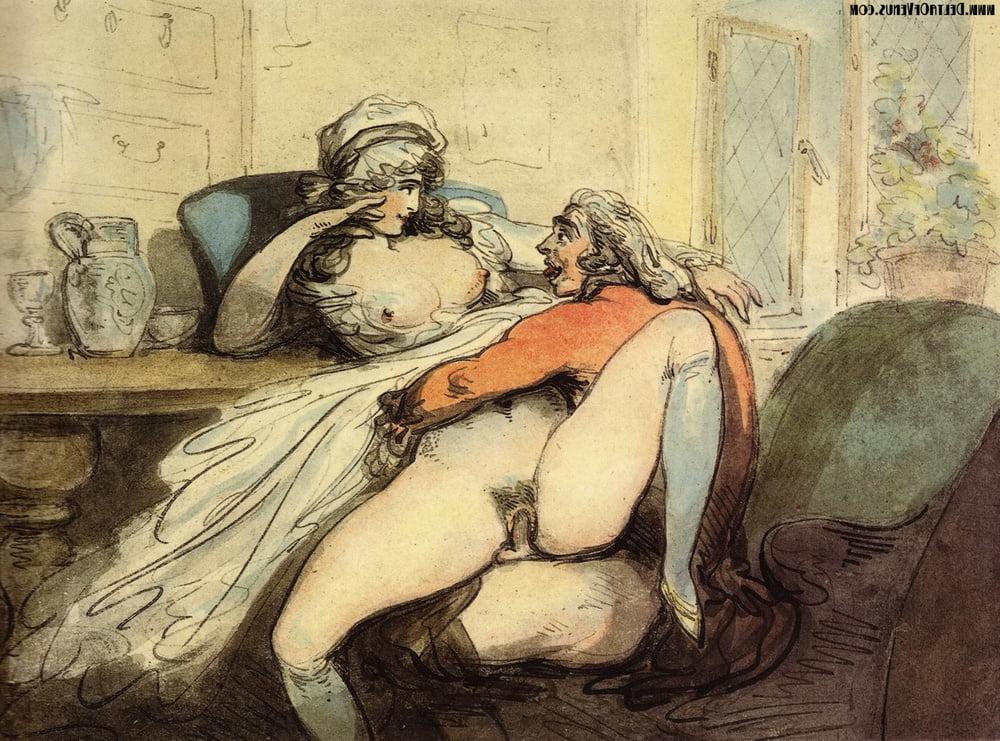 18P Erotic drawings by Thomas Rowlandson 1757 - 1827